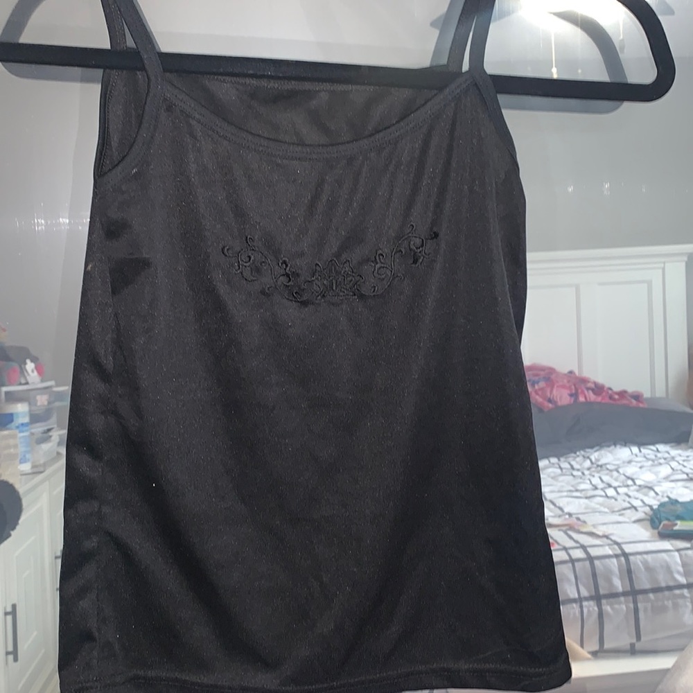 Black tank top